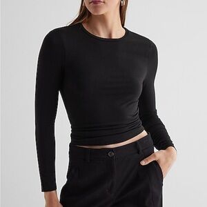 Express Supersoft Double Layer Crew Neck Longsleeve Tee